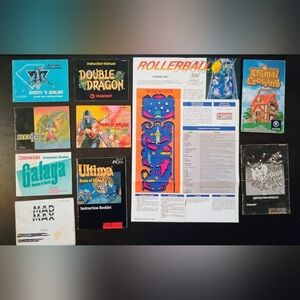 Classic Super Nintendo Video Game Instruction Booklet Collection